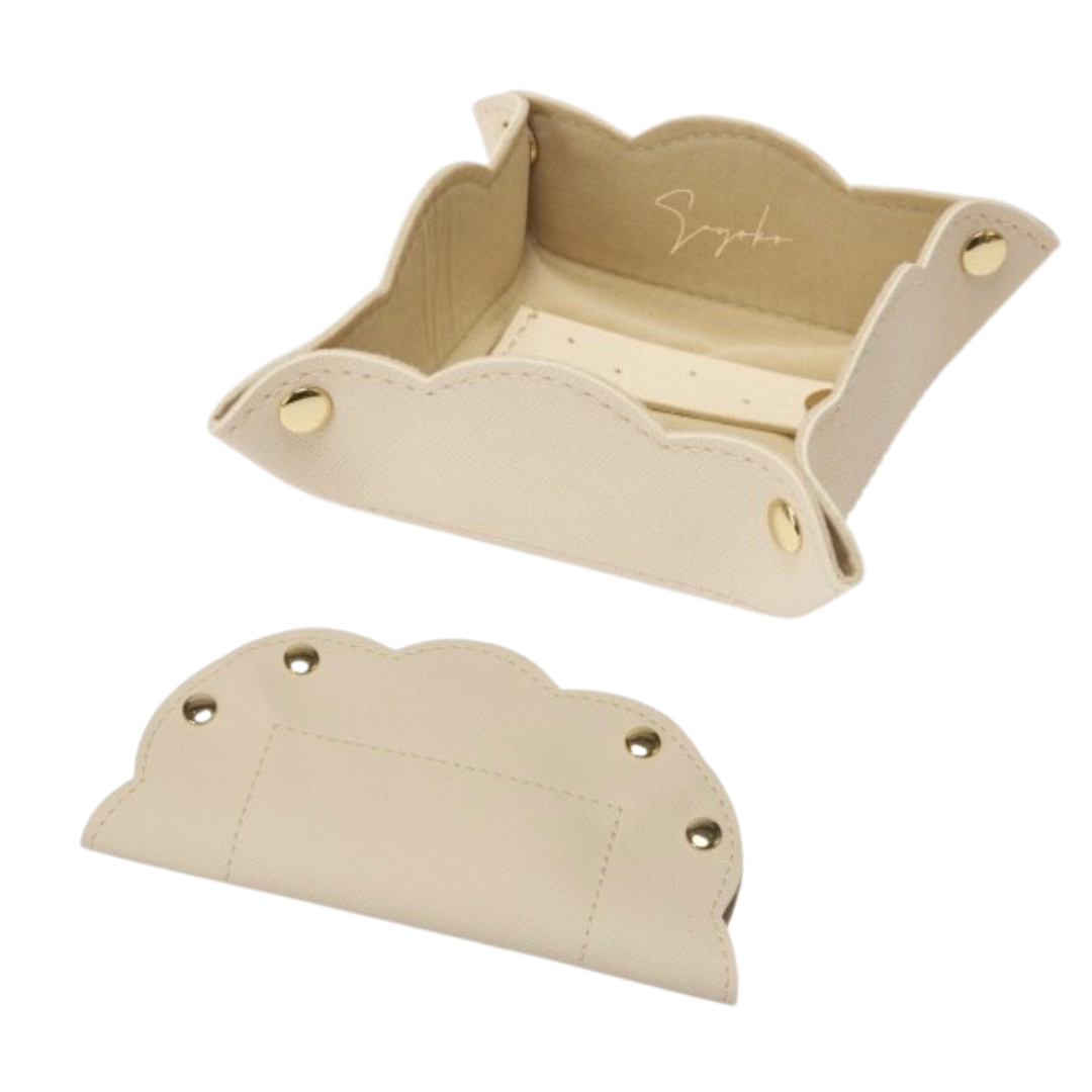 Foldable Leather Jewelry Pouch